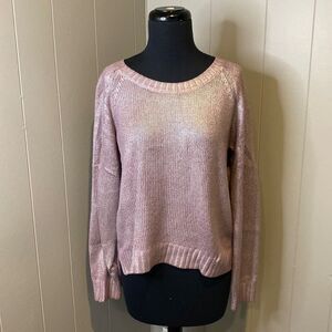 Bisou Bisou Michele Bohbot Women’s Medium Long Sleeve Knit Silver